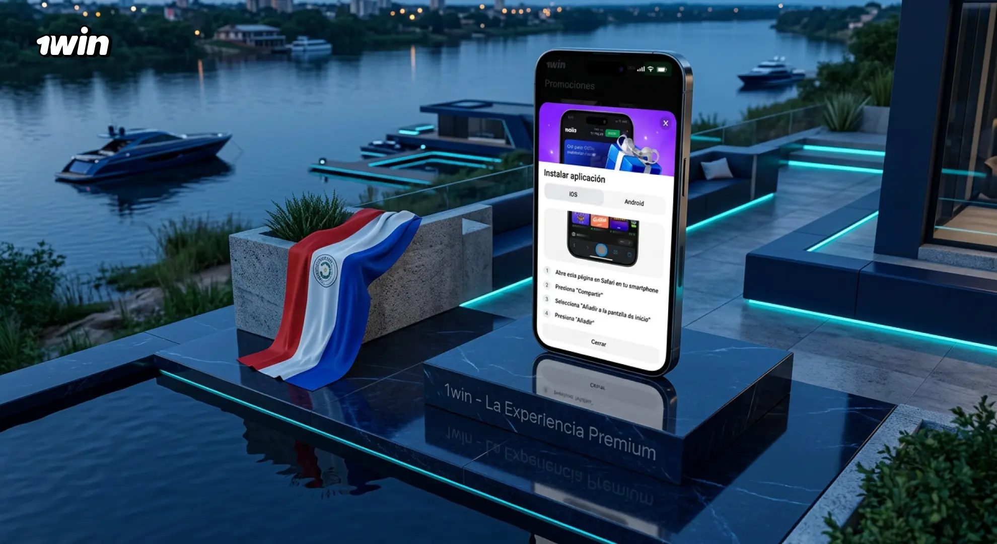 Instalación de la aplicación 1win en un celular Android